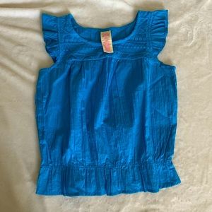 Paper bag waist blouse